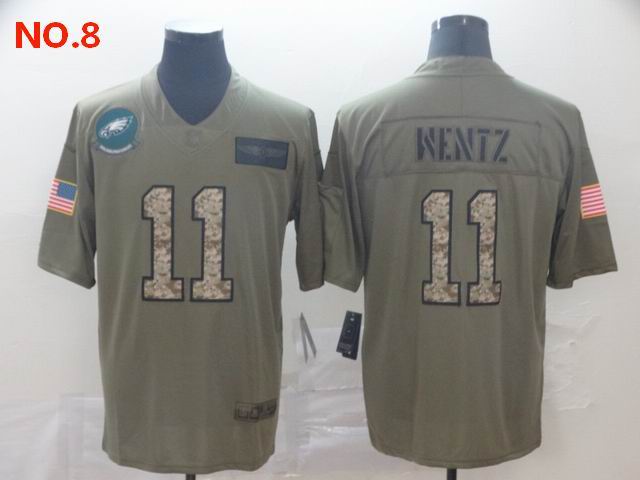 Men's Philadelphia Eagles #11 Carson Wentz Jersey NO.8;